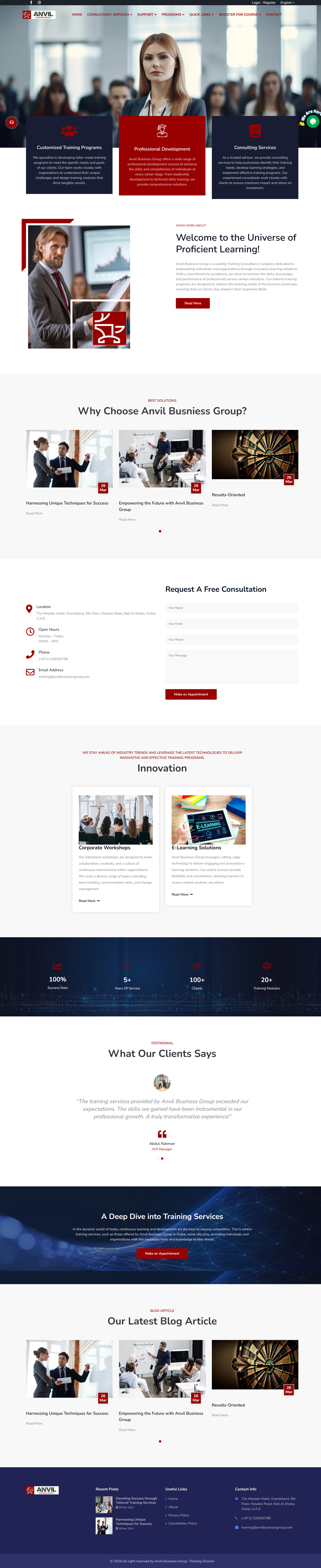 Anvil Business Group – Corporate Consulting & Trading Website